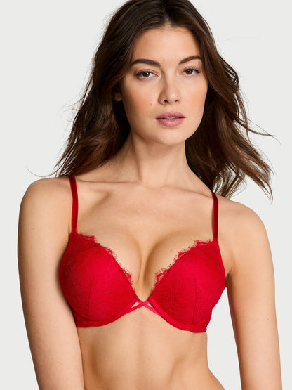 Bombshell Add-2-Cups Rose Lace Push-Up Bra